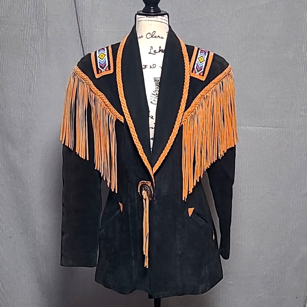 Gorgeous Southwest Inspired Leather Jacket